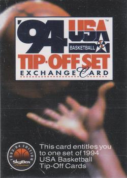 1993-94 SkyBox Premium #NNO USA Basketball Tip-Off Exchange Front
