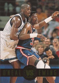 1993-94 SkyBox Premium - Showdown Series #SS2 Shaquille O'Neal / Patrick Ewing Front