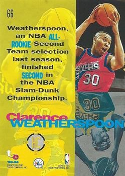 1993-94 Stadium Club #66 Clarence Weatherspoon Back