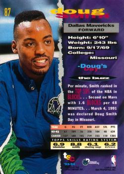 1993-94 Stadium Club - First Day Issue #87 Doug Smith Back