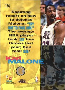 1993-94 Stadium Club - First Day Issue #174 Karl Malone Back