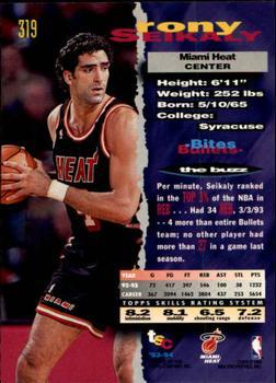 1993-94 Stadium Club - First Day Issue #319 Rony Seikaly Back