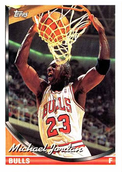 1993-94 Topps #23 Michael Jordan Front