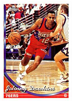 1993-94 Topps #22 Johnny Dawkins Front
