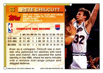 1993-94 Topps #33 Pete Chilcutt Back