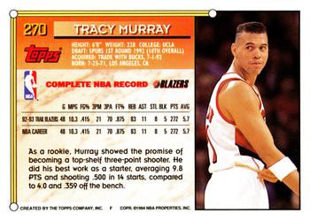 1993-94 Topps #270 Tracy Murray Back