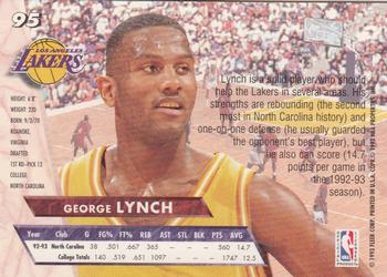 1993-94 Ultra #95 George Lynch Back