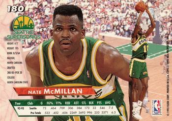 1993-94 Ultra #180 Nate McMillan Back