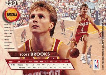 1993-94 Ultra #253 Scott Brooks Back