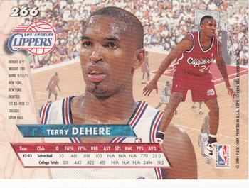 1993-94 Ultra #266 Terry Dehere Back