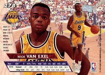1993-94 Ultra #278 Nick Van Exel Back