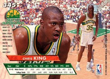 1993-94 Ultra #345 Chris King Back