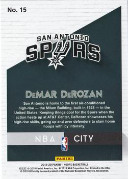 2019-20 Hoops - NBA City #15 DeMar DeRozan Back