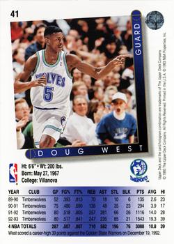 1993-94 Upper Deck #41 Doug West Back