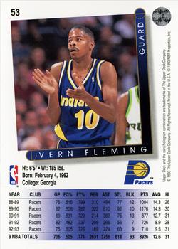 1993-94 Upper Deck #53 Vern Fleming Back