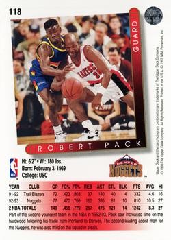 1993-94 Upper Deck #118 Robert Pack Back