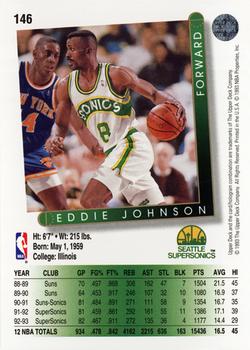 1993-94 Upper Deck #146 Eddie Johnson Back