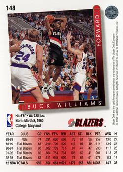1993-94 Upper Deck #148 Buck Williams Back