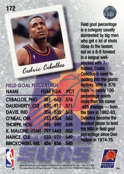 1993-94 Upper Deck #172 Cedric Ceballos Back