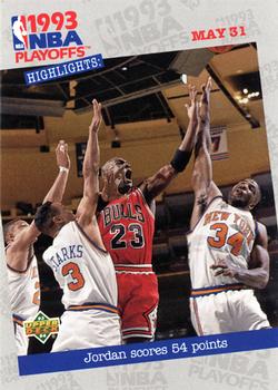 1993-94 Upper Deck #193 Jordan Scores 54 Points Front