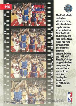 1993-94 Upper Deck #196 Bulls and Knicks Renew Rivalry Back