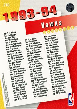1993-94 Upper Deck #210 Atlanta Hawks Back