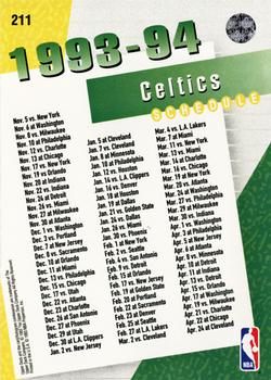 1993-94 Upper Deck #211 Boston Celtics Back