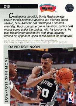 1993-94 Upper Deck #248 David Robinson Back
