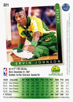 1993-94 Upper Deck #321 Ervin Johnson Back