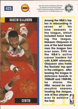 1993-94 Upper Deck #425 Hakeem Olajuwon Back