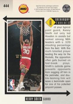 1993-94 Upper Deck #444 Kenny Smith Back
