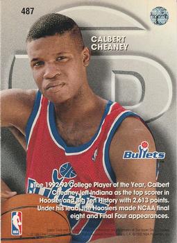 1993-94 Upper Deck #487 Calbert Cheaney Back