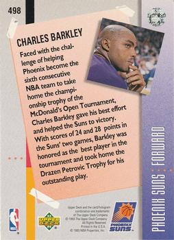 1993-94 Upper Deck #498 Charles Barkley Back