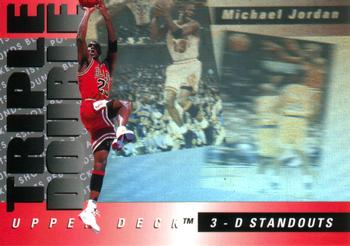 1993-94 Upper Deck - Triple Double 3-D Standouts #TD2 Michael Jordan Front