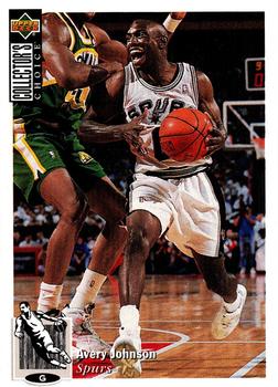 1994-95 Collector's Choice #301 Avery Johnson Front