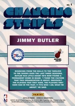 2019-20 Donruss - Changing Stripes #1 Jimmy Butler Back