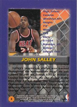 1994-95 Finest #3 John Salley Back