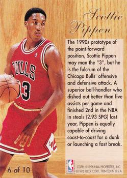 1994-95 Flair - Play Maker #6 Scottie Pippen Back