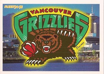 1994-95 Fleer #388 Vancouver Grizzlies Front