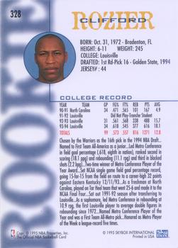 1994-95 Hoops #328 Clifford Rozier Back