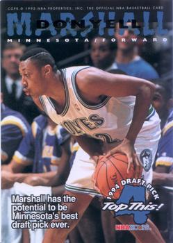 1994-95 Hoops #424 Donyell Marshall / Jamal Mashburn Front