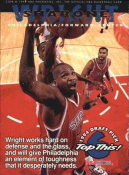 1994-95 Hoops #426 Sharone Wright / Calbert Cheaney Front