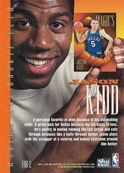 1994-95 Hoops - Magic's All-Rookies Foil-Tech #FAR-2 Jason Kidd Back