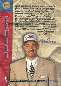 1994-95 Hoops - NBA Draft Lottery Pick Exchange #5 Juwan Howard Back