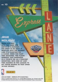 2019-20 Donruss Optic - Express Lane #13 Jrue Holiday Back