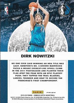 2019-20 Donruss Optic - Winner Stays Purple #2 Dirk Nowitzki Back