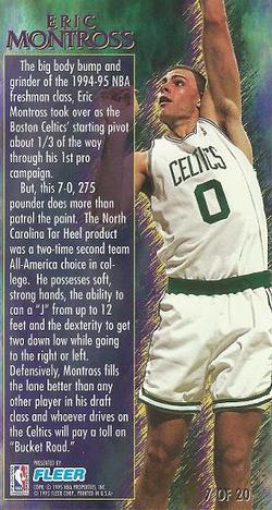 1994-95 Jam Session - Rookie Standouts #7 Eric Montross Back
