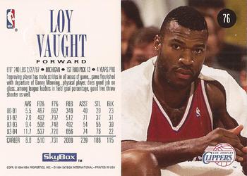 1994-95 SkyBox Premium #76 Loy Vaught Back