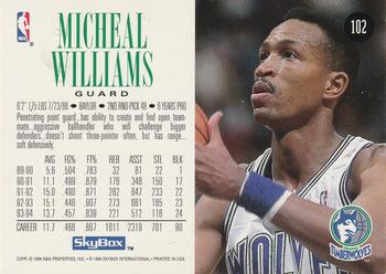 1994-95 SkyBox Premium #102 Micheal Williams Back