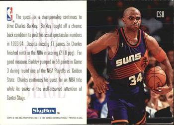 1994-95 SkyBox Premium - Center Stage #CS8 Charles Barkley Back
